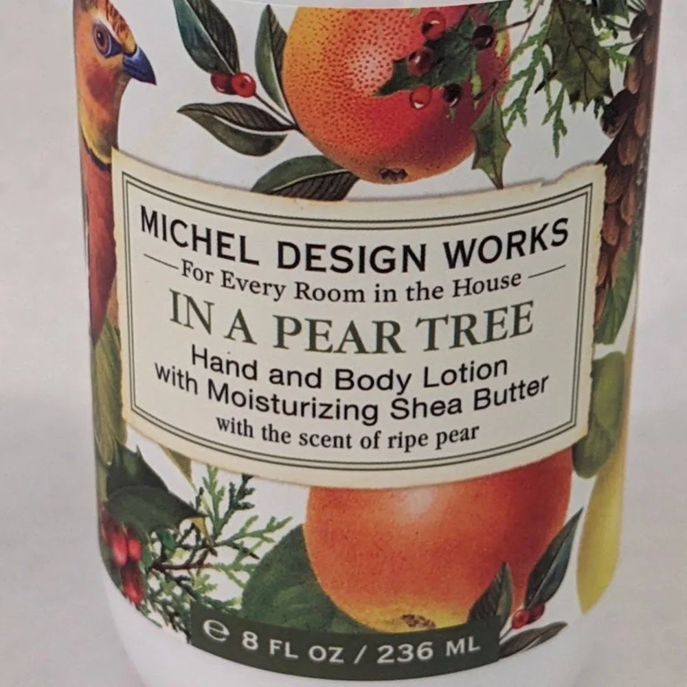 Michel Design Works In A Pear Tree Hand and Body Lotion 8 fl oz Shea Butter New - Picture 2 of 5